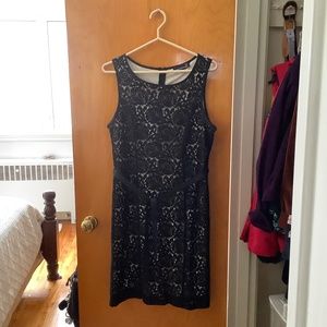 Black lace dress sz 10 petite